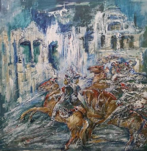 Painting « Premonition of victory», oil, canvas. Painter Herasymenko Nataliia. Buy painting