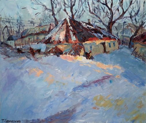 Painting «House», oil, canvas. Painter Senchenko Tetiana. Buy painting