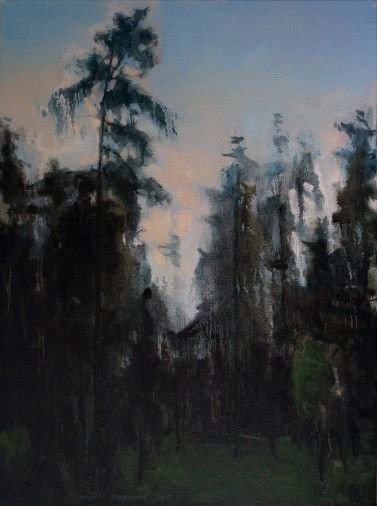 Painting «Pazaislis. Morning Forest», oil, acrylic, canvas. Painter Beliusenko Oleksii. Buy painting