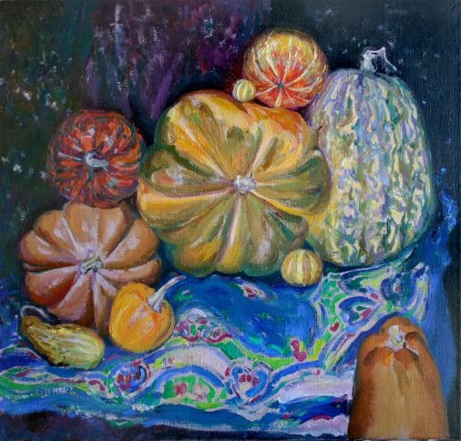 Painting «Pumpkins, pumpkins, pumpkins!», oil, canvas. Painter Pavlenko Leonid. Buy painting