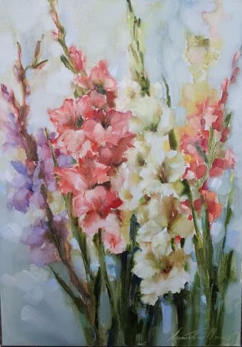 Painting «Flower dance », oil, canvas. Painter Laptieva Olha. Buy painting
