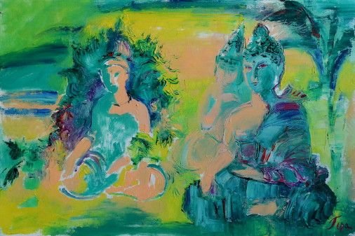 Painting «Meditation. Contemplation», oil, canvas. Painter Herasymenko Nataliia. Buy painting
