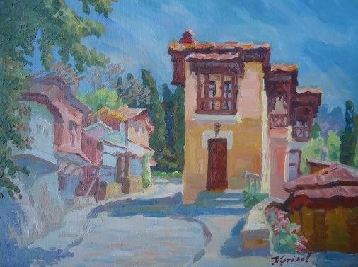 Painting «Sunny Gurzuf», oil, canvas. Painter Kutilov Yurii. Buy painting