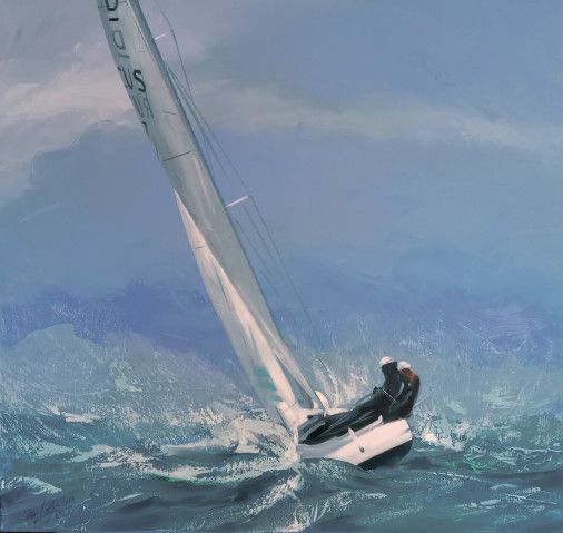 Картина «Яхтинг», олійні фарби, полотно. Художниця Лашкевич Марія. Купити картину