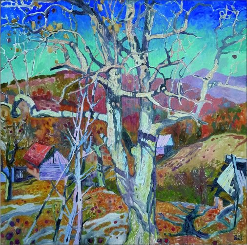Painting «Autumn in Smerekovoye. Day.», oil, canvas. Painter Korzh-Radko Liudmyla. Buy painting