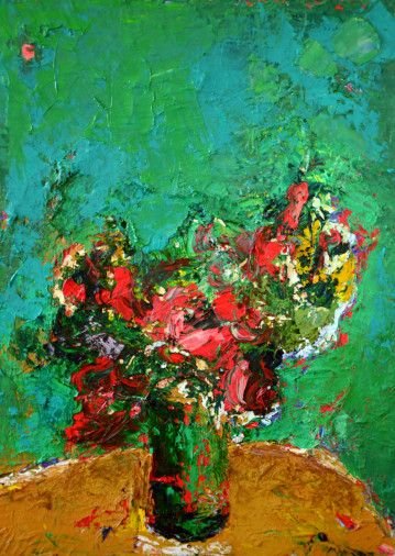 Painting «Roses», oil, acrylic, canvas. Painter Melnyk Ihor. Buy painting