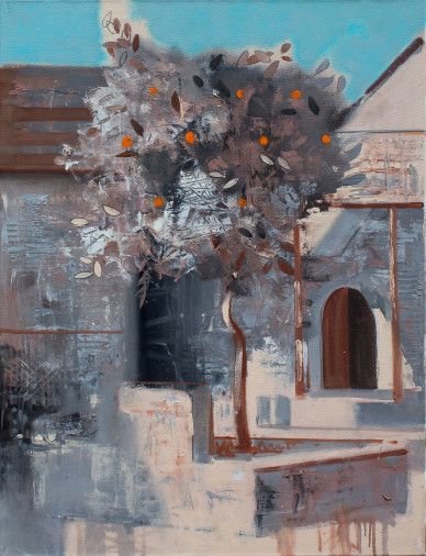 Painting «The life of the orange tree», oil, canvas. Painter Serdiuk Oleksandr. Buy painting