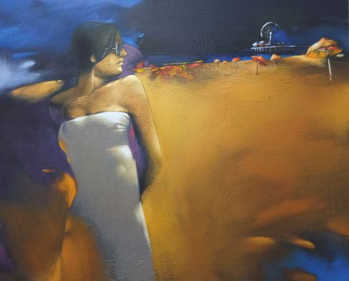 Painting «last day of summer», oil, acrylic, mixed media, canvas. Painter Hrabovskii Andrii. Buy painting