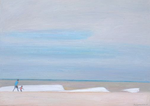 Painting «Three waves», oil, pastel, canvas. Painter Zinoveeva Polina. Buy painting