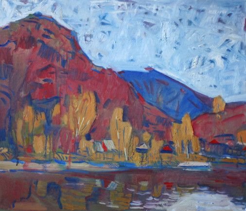 Painting «Autumn on the Black Mountain », oil, canvas. Painter Nosan Volodymyr. Buy painting