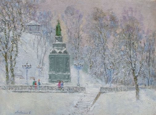 Painting «Kyiv. Volodymyr hill», oil, canvas. Painter Lytovchenko Borys. Buy painting