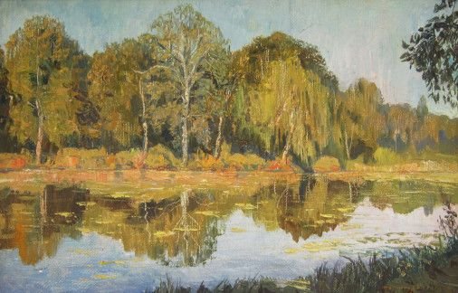Painting «Poltava pond», oil, canvas. Painter Tytulenko Volodymyr. Buy painting