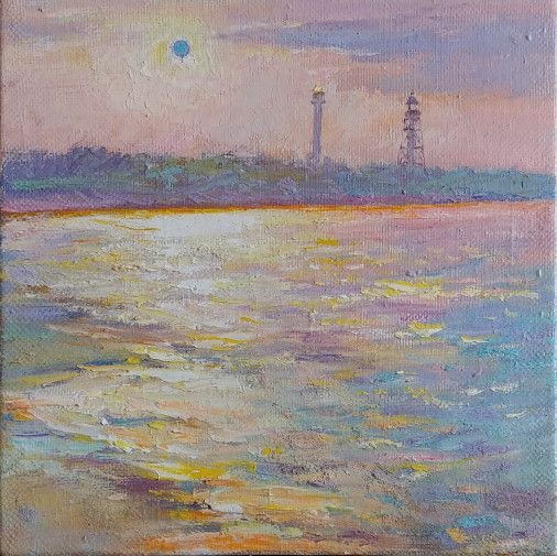 Painting «Sea of sun. Jarilgach», oil, canvas. Painter Hunchenko-Koval Svіtlana. Buy painting