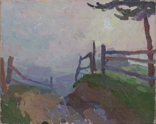 Painting «in the fog», oil, canvas. Painter Havryliuk Varvara. Sold