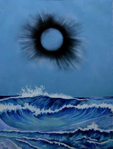 Painting «Eclipse. Monochromatic series», oil, canvas. Painter Drozdova Mariia. Buy painting