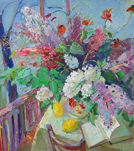 Painting «Lilac», oil, canvas. Painter Makedonskyi Pavlo. Buy painting