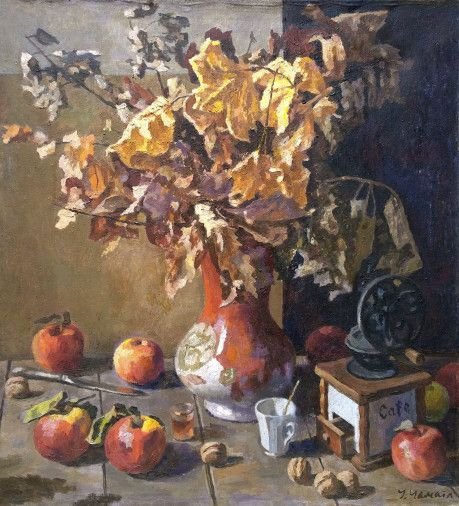 Painting «Autumn leaves», oil, canvas. Painter Chamata Ihor. Buy painting