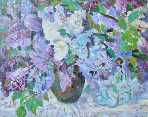 Painting «Lilac», oil, canvas. Painter Kyrylenko-Barannikova Halyna. Buy painting