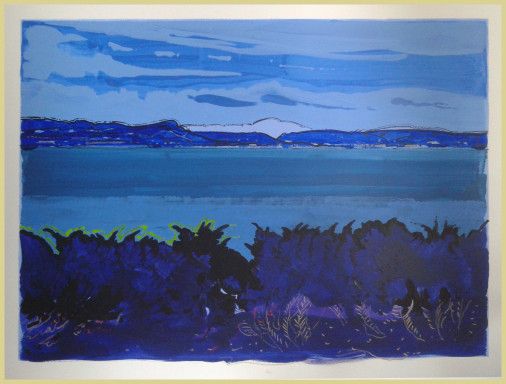 Painting «On the sea 2», acrylic, pastel, paper. Painter Zheltonogov Oleksii. Buy painting