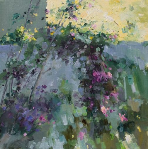 Painting «In the summer garden», oil, canvas. Painter Laptieva Olha. Buy painting