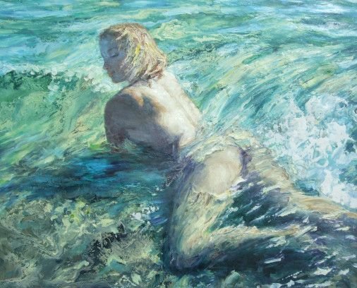 Painting «Under the wave», oil, canvas. Painter Samoilyk Olena. Buy painting