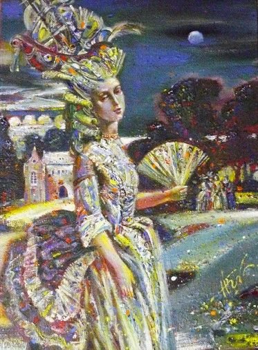 Painting «Promenade», oil, canvas. Painter Boliukh Mykola. Buy painting