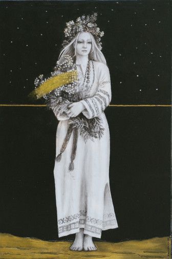 Картина «Ніч на Івана Купала», олійні фарби, полотно. Художниця Багацька Наталія. Купити картину