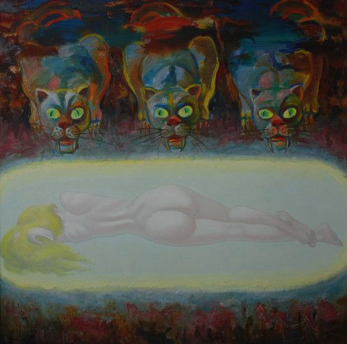 Painting «Those that never sleep», oil, canvas. Painter Zhulinskyi Mykola. Buy painting