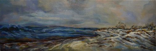 Картина «Зимове море», олійні фарби, полотно. Художниця Дроздова Марія. Купити картину