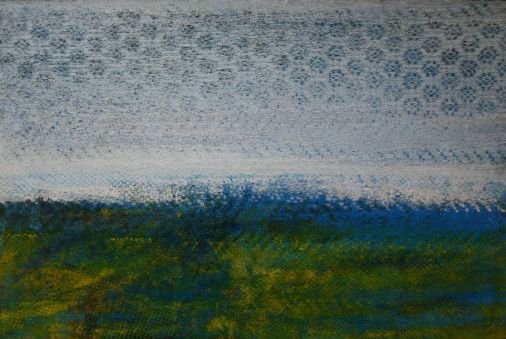 Картина «Обрій», акрил, авторська, полотно. Художниця Дзиндра Ірина. Продана