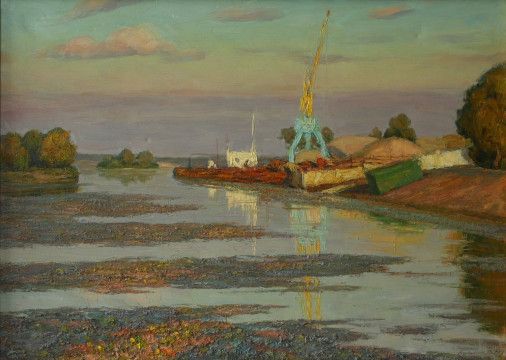 Painting «Quiet evening», oil, canvas. Painter Korinok Viktor. Buy painting