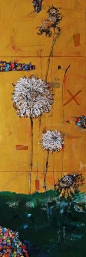Картина «Триптих Осень», масло, акрил, холст. Художница Туманова Дария. Продана