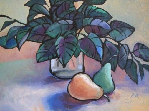 Painting «Pears», acrylic, canvas. Painter Lukash Larysa. Buy painting