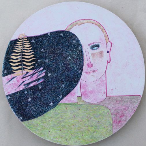 Картина «Мрійники», левкас, темпера, дерев'яна дошка. Художниця Мовчан Ярина. Продана
