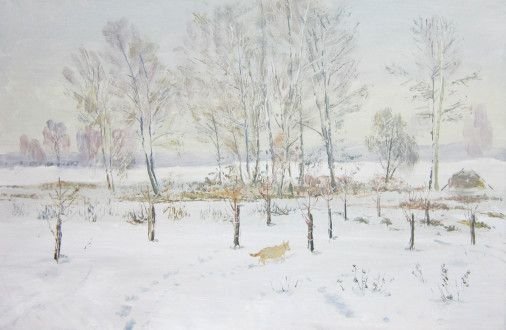 Painting «Warm winter. New garden», oil, canvas. Painter Tytulenko Volodymyr. Buy painting