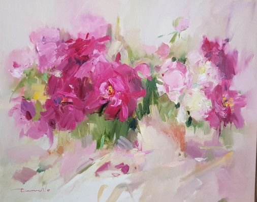 Painting «Flowers», oil, canvas. Painter Terebylo Mykhailo. Buy painting