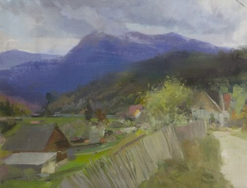 Painting «Carpathian thunderstorm. Petros», oil, canvas. Painter Pysar Yurii. Buy painting