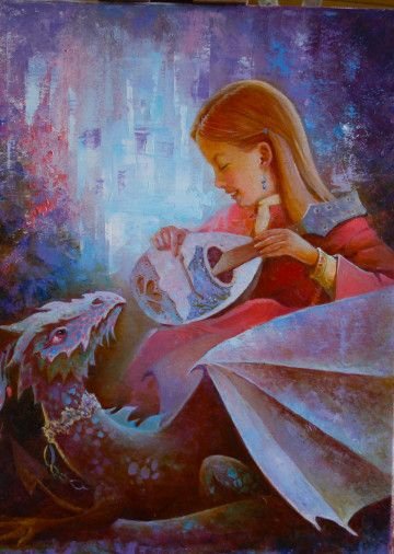 Painting «melody», oil, canvas. Painter Dobrodii Hanna. Sold