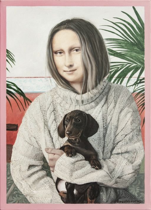 Картина «Ліза в Єгипті», акрил, полотно. Художниця Багацька Наталія. Купити картину