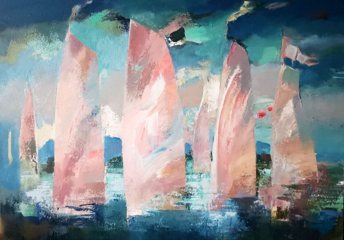 Painting «Sails of hope», oil, canvas. Painter Herasymenko Nataliia. Buy painting