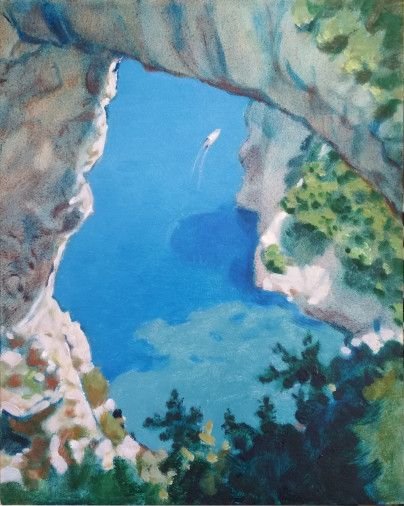Painting «Grotto in Capri», oil, hardboard. Painter Timoshenko Vladimir. Buy painting