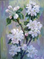 Painting “Apple tree flowers”
