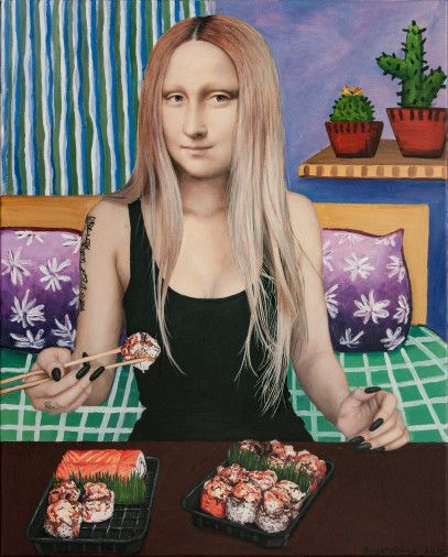 Painting «The 10 Day Diet», acrylic, mixed media, canvas. Painter Bahatska Nataliia. Buy painting