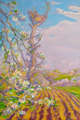 Painting «Ukrainian spring», oil, canvas. Painter Pavlenko Leonid. Buy painting
