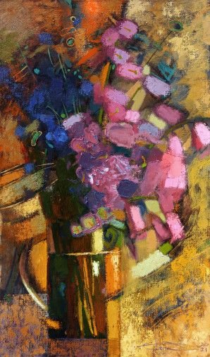 Картина «Червневі квіти», олійні фарби, полотно. Художниця Саченко Олена. Купити картину