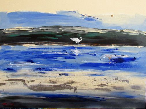 Painting «Stork», acrylic, canvas. Painter Kolos Anna. Buy painting