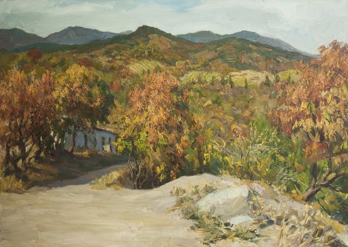 Painting «The outskirts of Gurzuf», oil, canvas. Painter Korinok Viktor. Buy painting