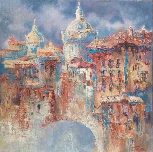 Картина «Вічне місто», олійні фарби, полотно. Художниця Герасименко Наталія. Купити картину