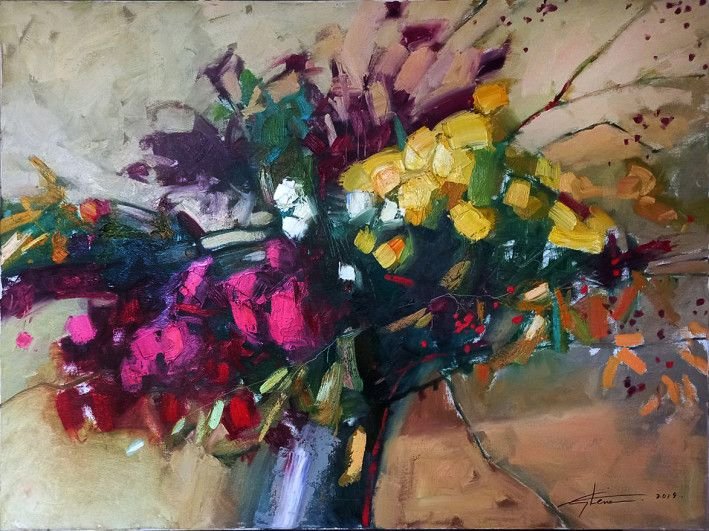 Painting «Autumne emotions», oil, canvas. Painter Sachenko Olena. Buy painting
