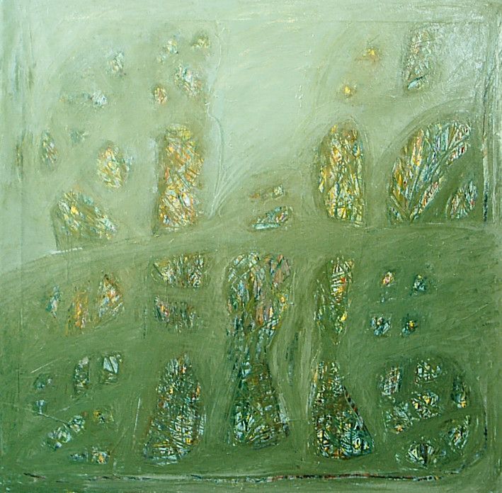 Painting «Green», oil, acrylic, canvas. Painter Chumachenko Viktor. Buy painting